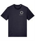 Roworth Ltd classic t-shirt in navy with print chest logo, premium British agricultural clothing